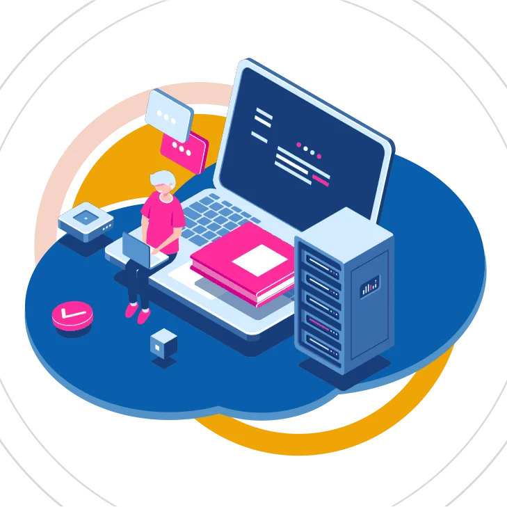 Computer Education Illustration